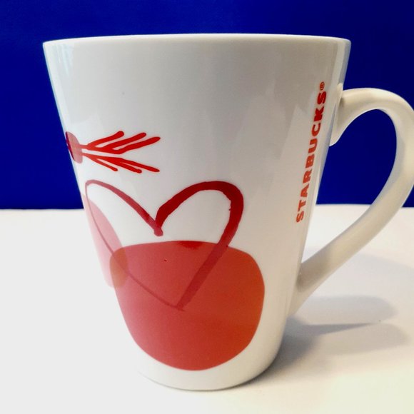 Starbucks 12 fl oz Mug Valentines Hearts 2016 - Picture 1 of 8